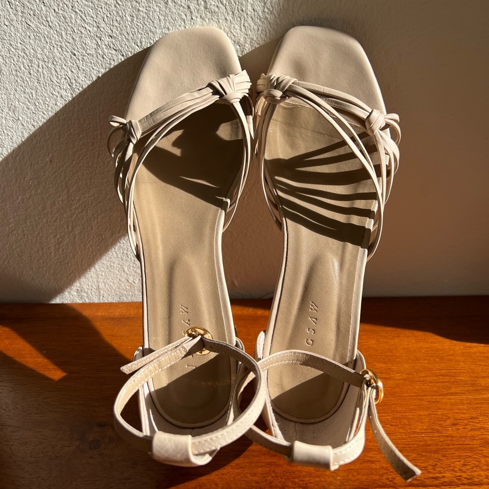 Block heel ankle strap sandals by Jigsaw